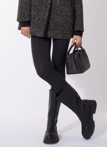 Borsa Tote mini in pelle nera