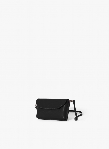 Portacellulare in pelle nero