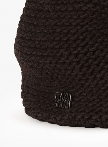 Gestrickter Loopschal in Braun