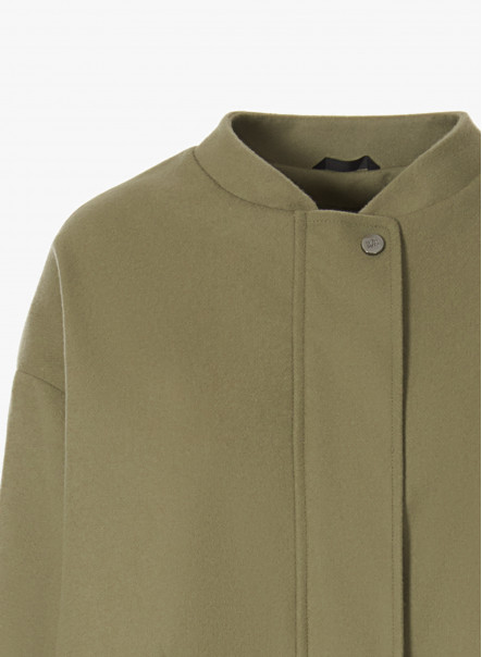 Bomberjacke grün aus Wolle