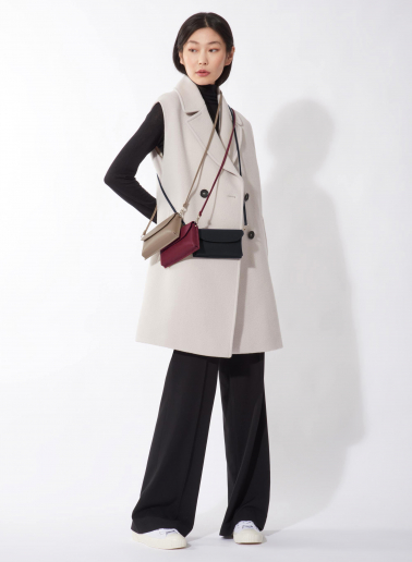 Portacellulare in pelle bordeaux