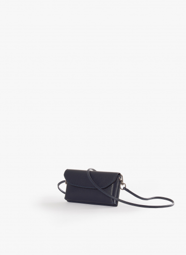 Handytasche aus Leder in Blau