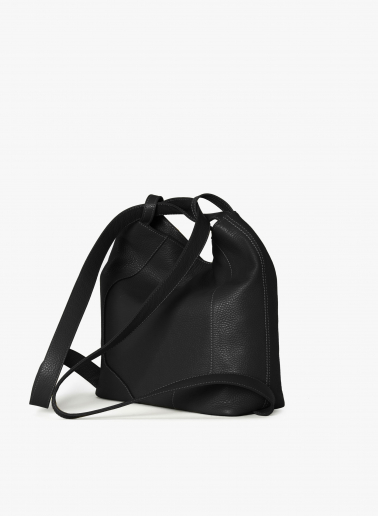 Rucksack schwarz aus Leder