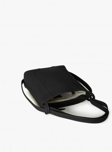 Rucksack schwarz aus Leder