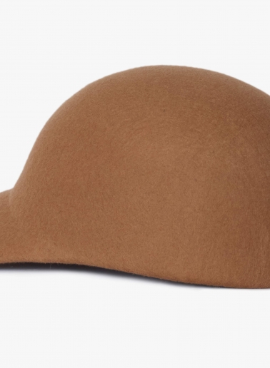 Camel wool felt baseball hat