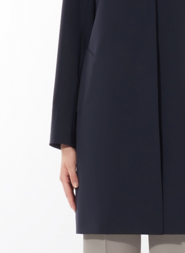 Hemdkragenmantel dunkelblau aus Nylon
