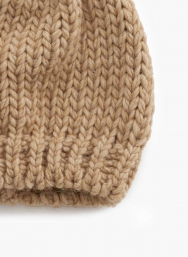 Camel knitted hat