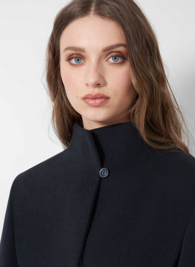 Wool and cashmere blue coat | Cinzia Rocca