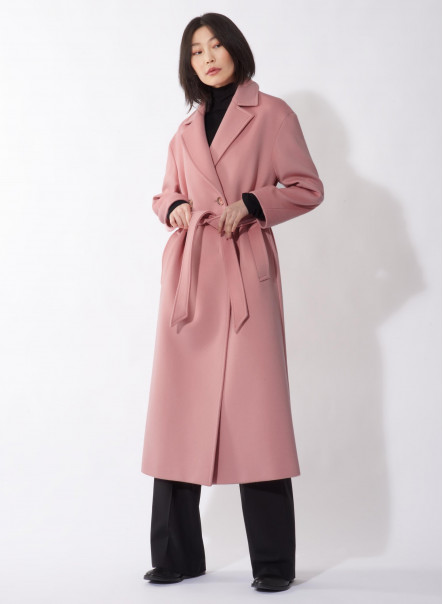 Signature Double Face Hooded Wrap Coat - Ready to Wear
