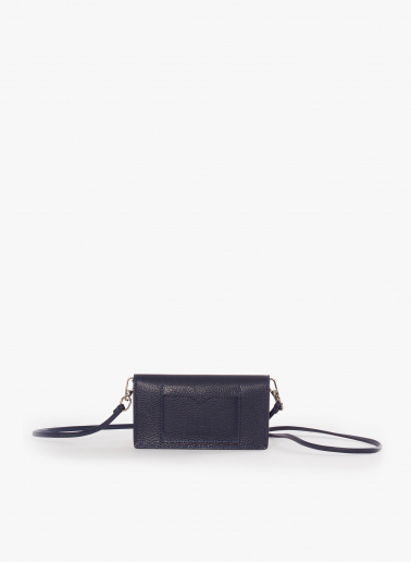 Handytasche aus Leder in Blau