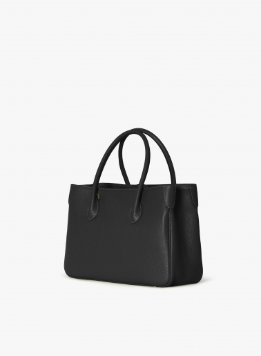 Black Tote bag in genuine leather