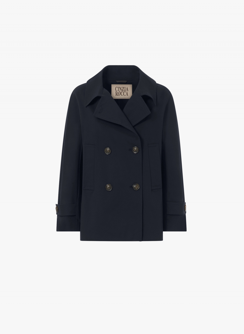 Peacoat blu in cotone stretch
