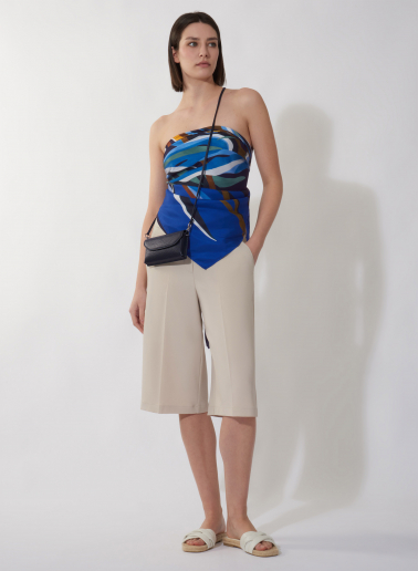 Portacellulare in pelle blu