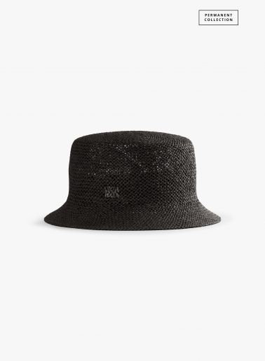 Cappello da pescatore in paglia nero | Cinzia Rocca