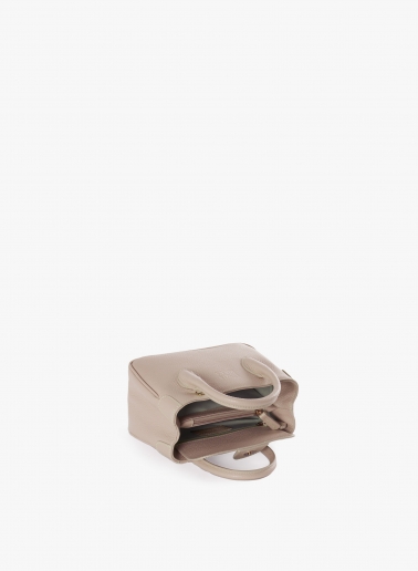 Borsa Tote mini in pelle rosa