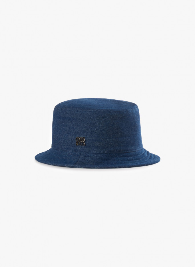 Cappello da pescatore in denim blu