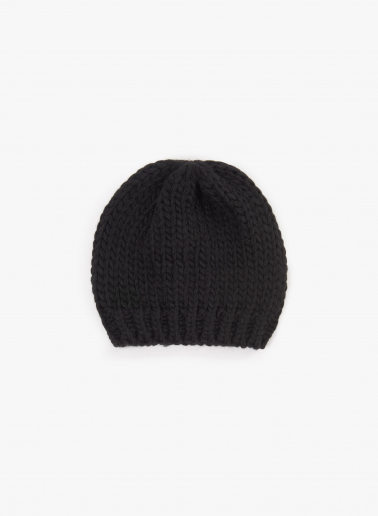 Cuffia in maglia nera