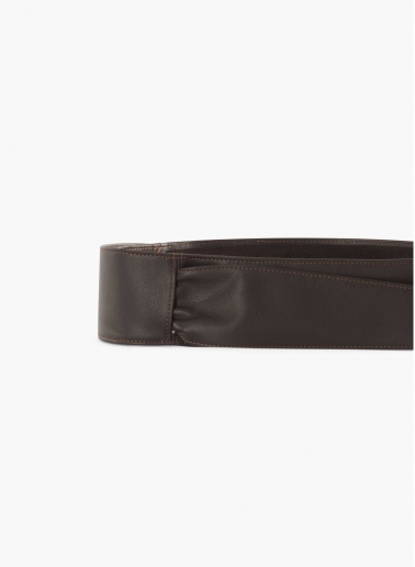 Brown leather sash