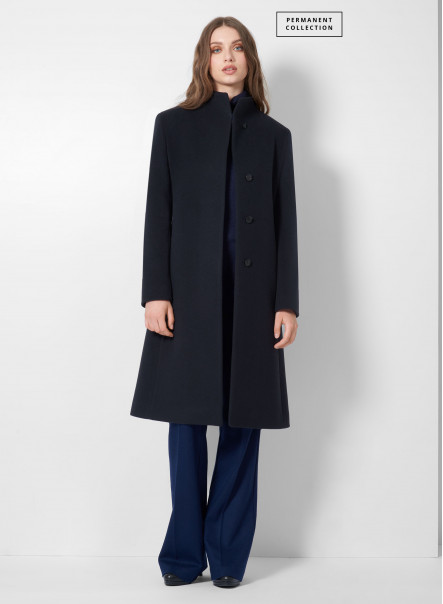 Wool and cashmere blue coat