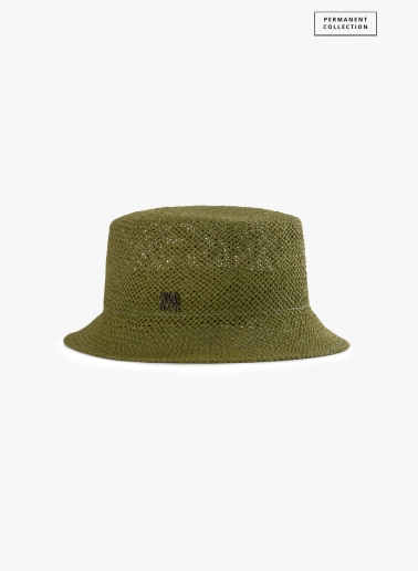 Green straw bucket hat | Cinzia Rocca