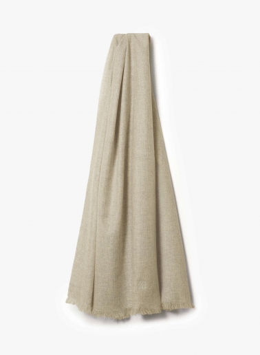 Maxi beige cashmere scarf