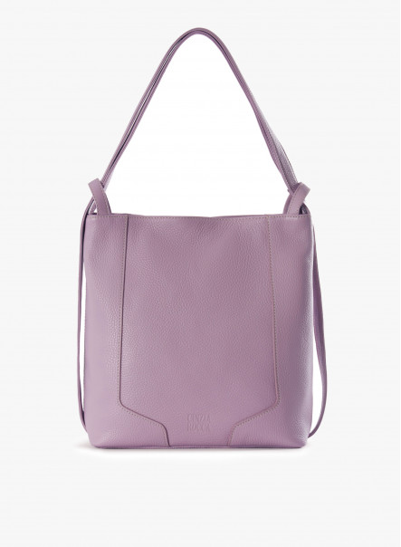 Lilac color backpack in genuine leather | Cinzia Rocca