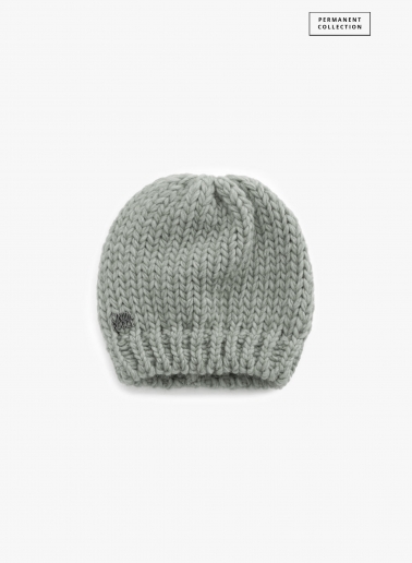 Pearl grey knitted hat | Cinzia Rocca