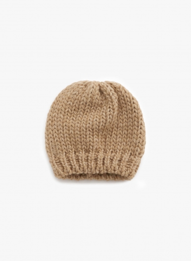 Camel knitted hat