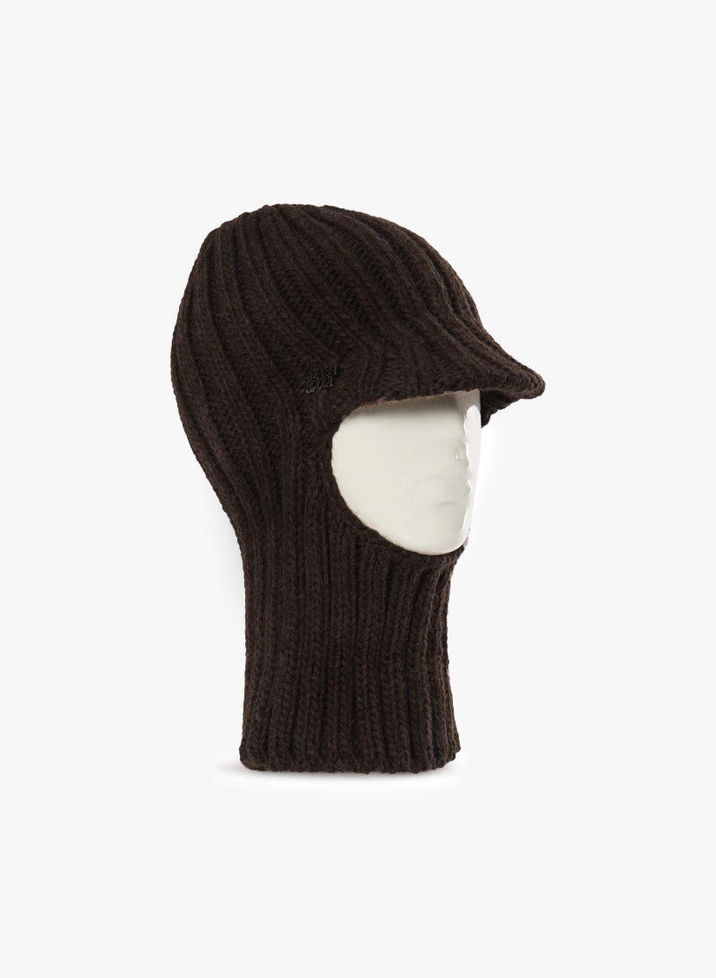 Brown balaclava with visor
