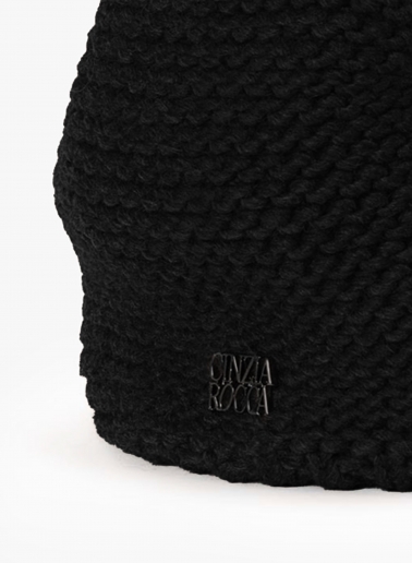 Black knitted neck warmer