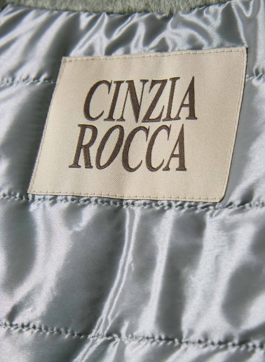 Grey alpaca and wool parka
