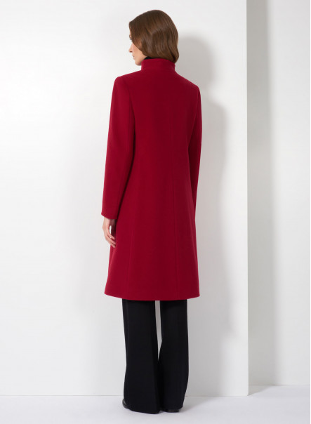 Wool and cashmere red coat