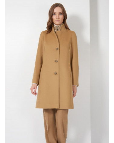 Wool coat with nylon bib   Cinzia Rocca