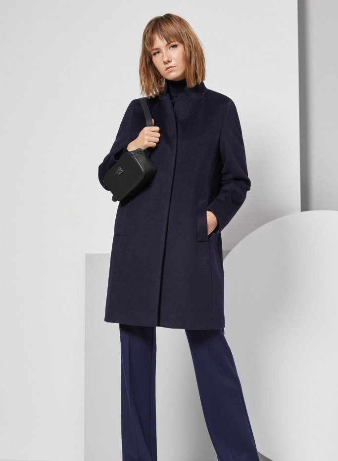 Wool coat with inverted notch collar - Cinzia Rocca