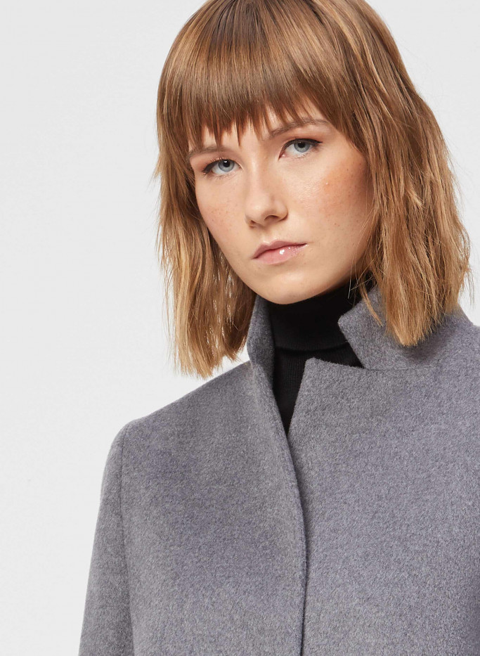 Wool coat with inverted notch collar - Cinzia Rocca