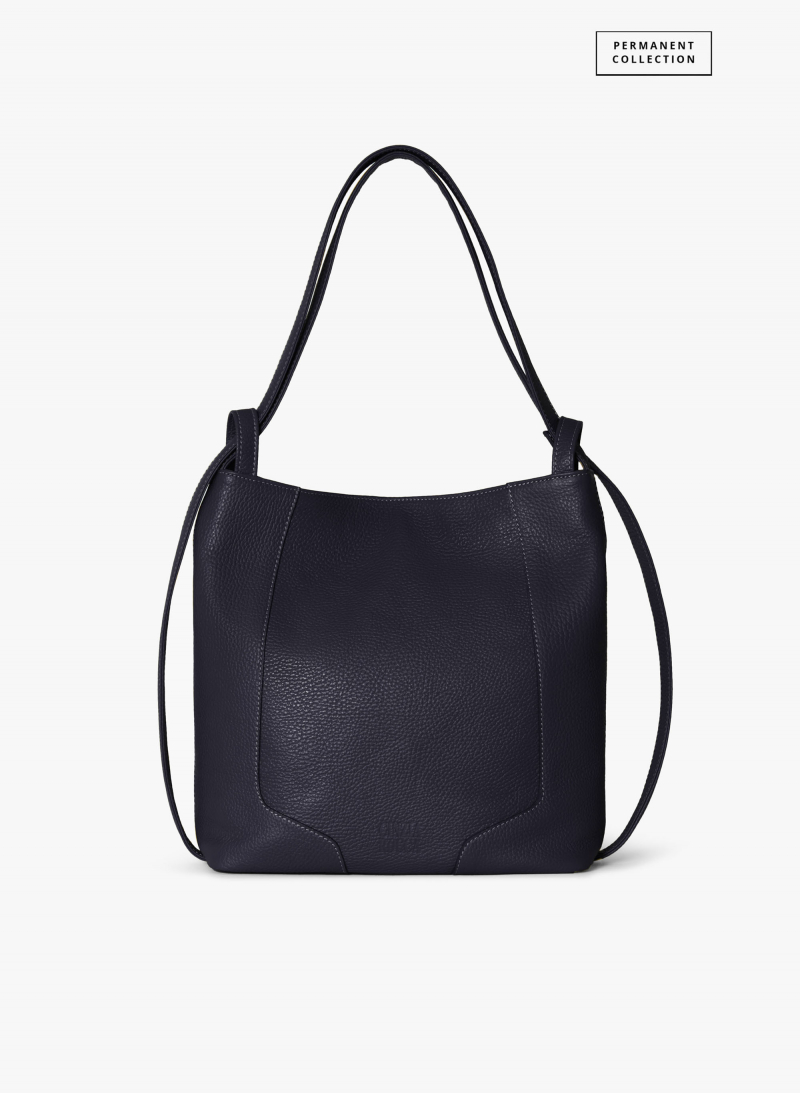 Blue genuine leather backpack | Cinzia Rocca