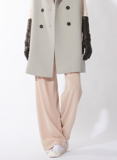 Long black nappa leather gloves