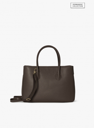 Brown genuine leather tote bag | Cinzia Rocca