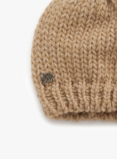 Camel knitted hat