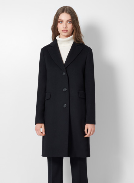 Wool and cashmere black coat - Cinzia Rocca