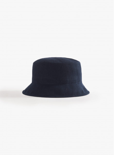 Blue cotton bucket hat
